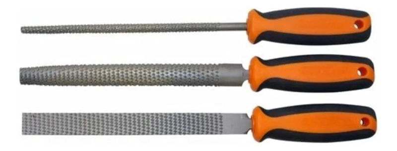 SET DE 3 LIMAS ESCORFINAS DE 8 PULGADAS PARA CARPINTERIA - 2