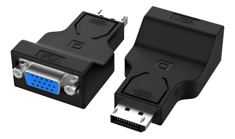 ADAPTADOR DISPLAYPORT MACHO A VGA HEMBRA PARA CONEXIONES - 1