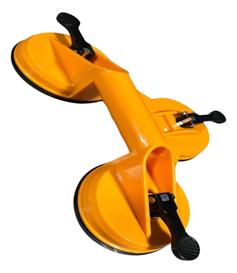 VENTOSA TRIPLE DE PLASTICO PARA VIDRIO 120MM 100KG - 1