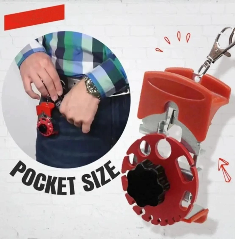 PELACABLES MULTIFUNCIONAL DE MANO ROJO - 9