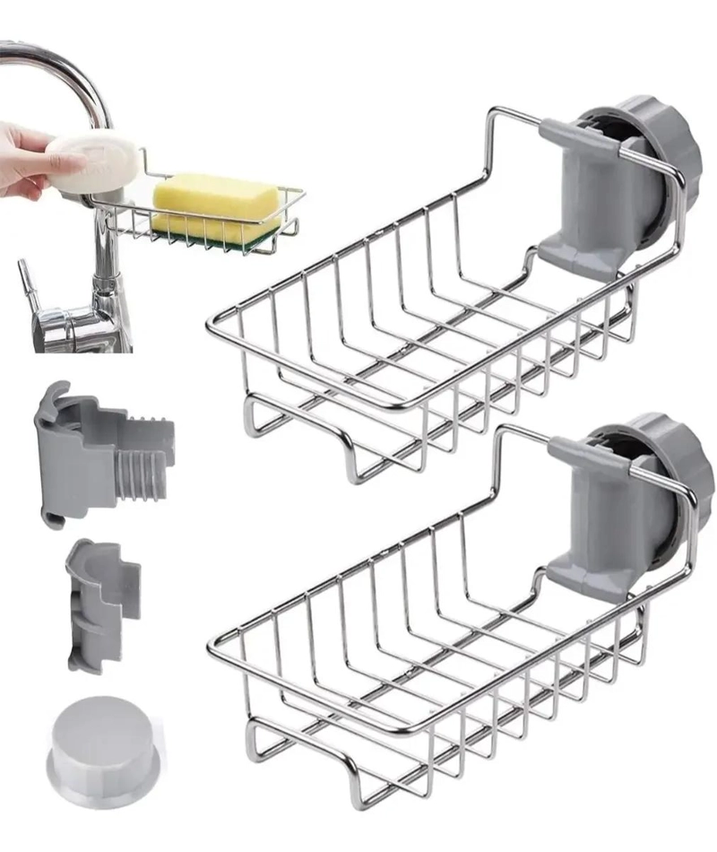 PACK DE 2 ORGANIZADORES PARA GRIFO Y DUCHA EN BAÑO - 1