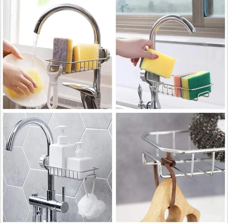 PACK DE 2 ORGANIZADORES PARA GRIFO Y DUCHA EN BAÑO - 7