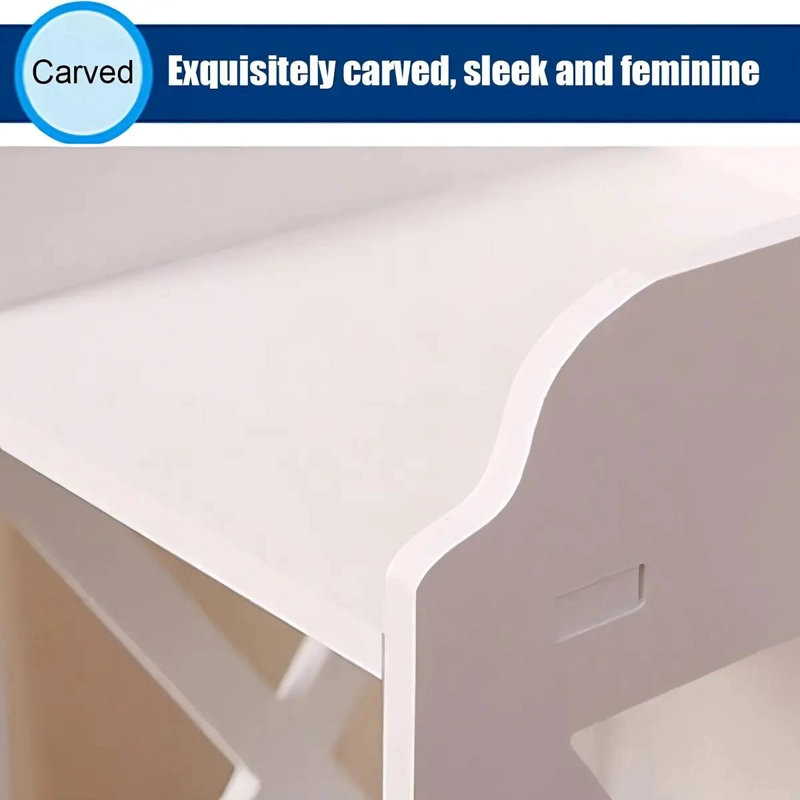 MUEBLE ORGANIZADOR DE BAÑO ESTANTE BLANCO 80X20X20CM - 4