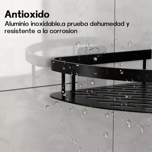 ESTANTE ESQUINERO ORGANIZADOR PARA DUCHA Y BAÑO SET 2 PIEZAS - 3