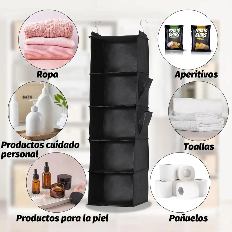 ORGANIZADOR COLGANTE DE 6 NIVELES PARA ARMARIOS - 4