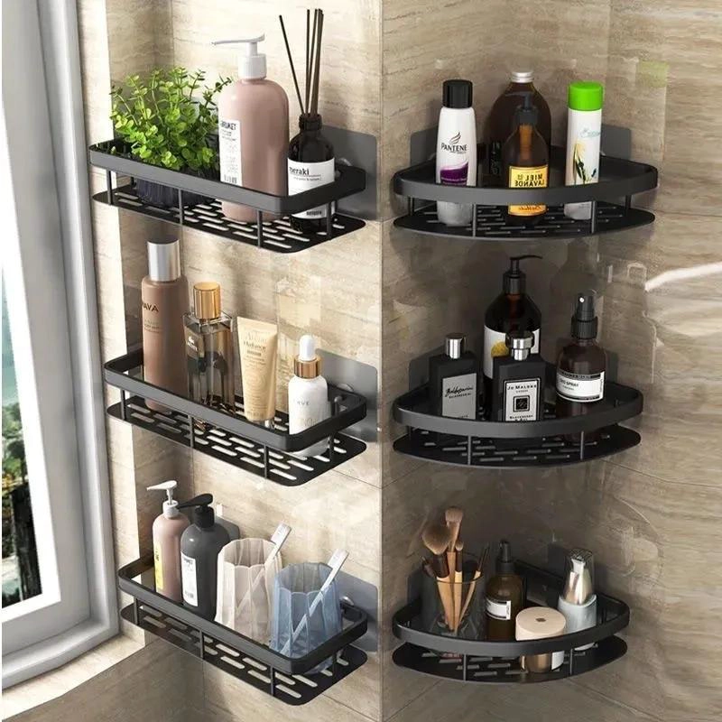 PACK DE 2 ESTANTES ADHESIVOS PARA BAÑO SIN PERFORAR - 10