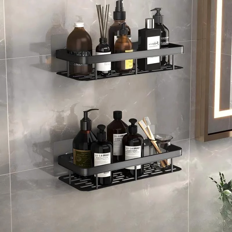 PACK DE 2 ESTANTES ADHESIVOS PARA BAÑO SIN PERFORAR - 2