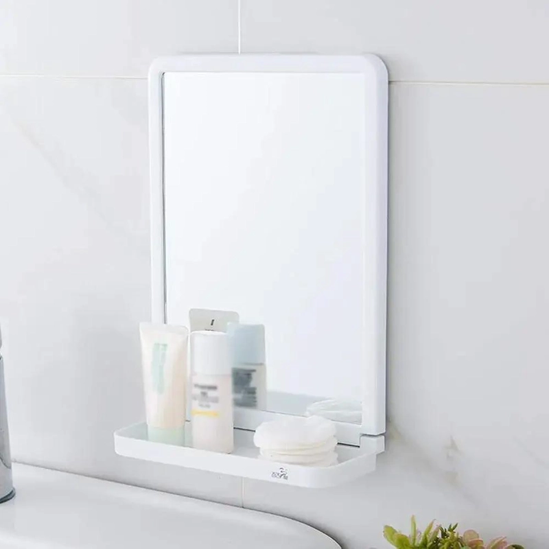 ESTANTE DE BAÑO CON ESPEJO DE PARED Y VENTOSAS PARA FACIL INSTALACION - 2