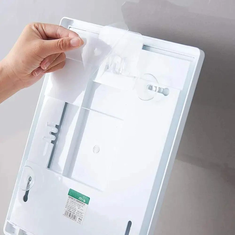 ESTANTE DE BAÑO CON ESPEJO DE PARED Y VENTOSAS PARA FACIL INSTALACION - 4