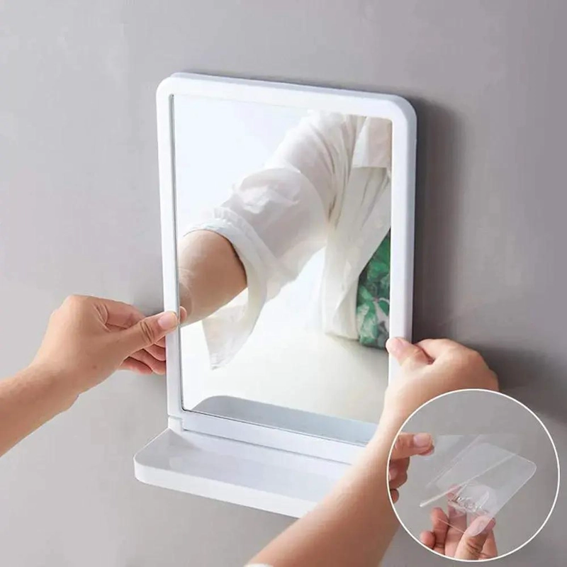 ESTANTE DE BAÑO CON ESPEJO DE PARED Y VENTOSAS PARA FACIL INSTALACION - 5