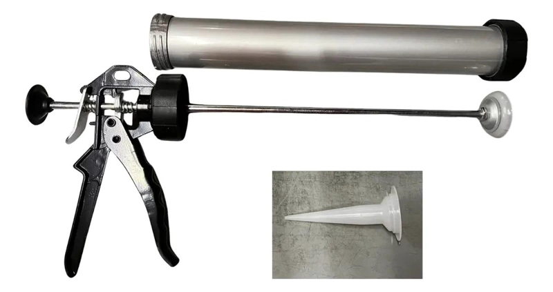 PISTOLA CALAFATERA DE ALUMINIO PARA SILICONA 15 PULGADAS - 2