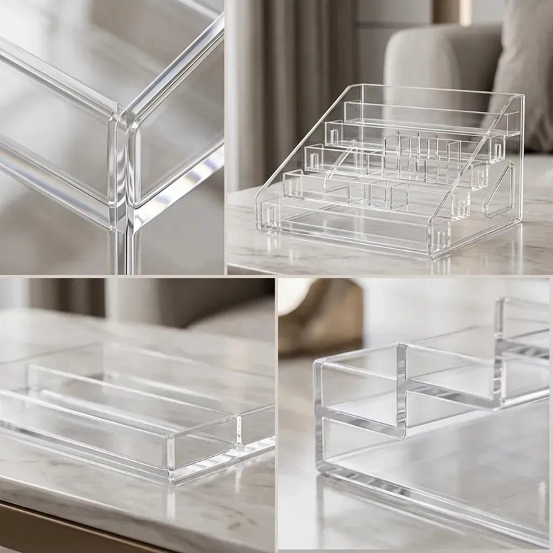 ORGANIZADOR ACRILICO DE BAÑO CON 5 NIVELES PARA ACCESORIOS - 3