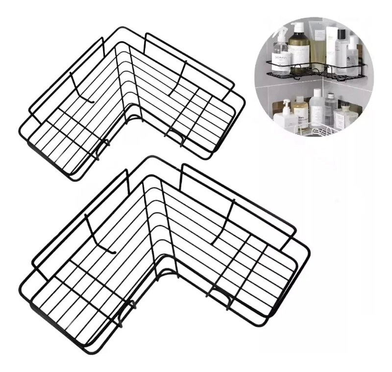 PACK DE 2 ORGANIZADORES ESQUINERO PARA DUCHA Y COCINA - 1
