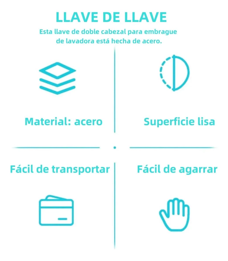 LLAVE MULTIMARCA PARA DESMONTAR TUERCA DE LAVADORA - 5