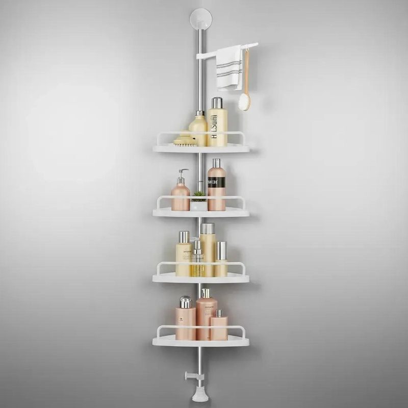 ORGANIZADOR ESQUINERO DUCHA BAÑO MULTIUSO AJUSTABLE 4 NIVELES - 9