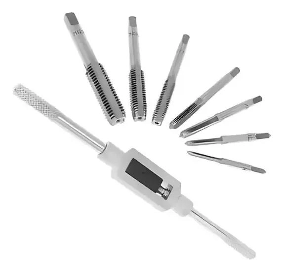 SET DE 8 TERRAJAS MACHO PARA ROSCAS ME TRICAS DE ACERO - 2