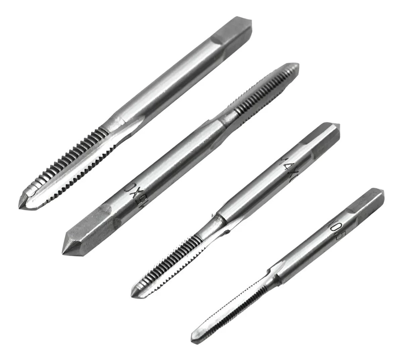 SET DE 8 TERRAJAS MACHO PARA ROSCAS ME TRICAS DE ACERO - 4