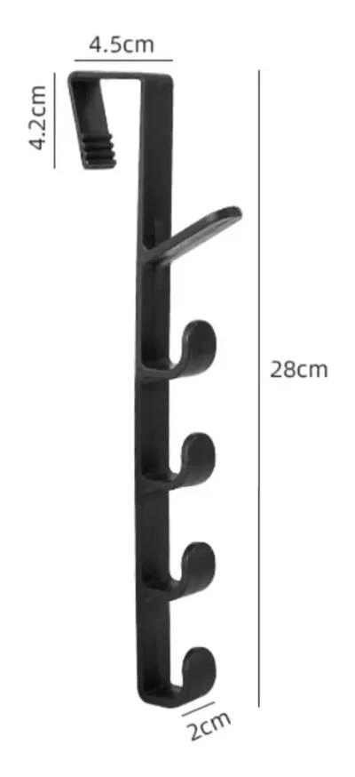 PERCHERO COLGANTE DE 5 GANCHOS PARA PUERTA - 3