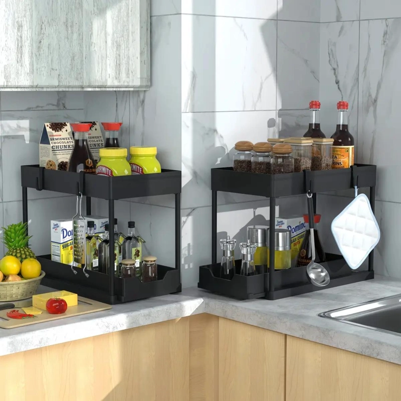 ORGANIZADOR DESLIZANTE PARA BAÑO Y COCINA CON CAJON - 4