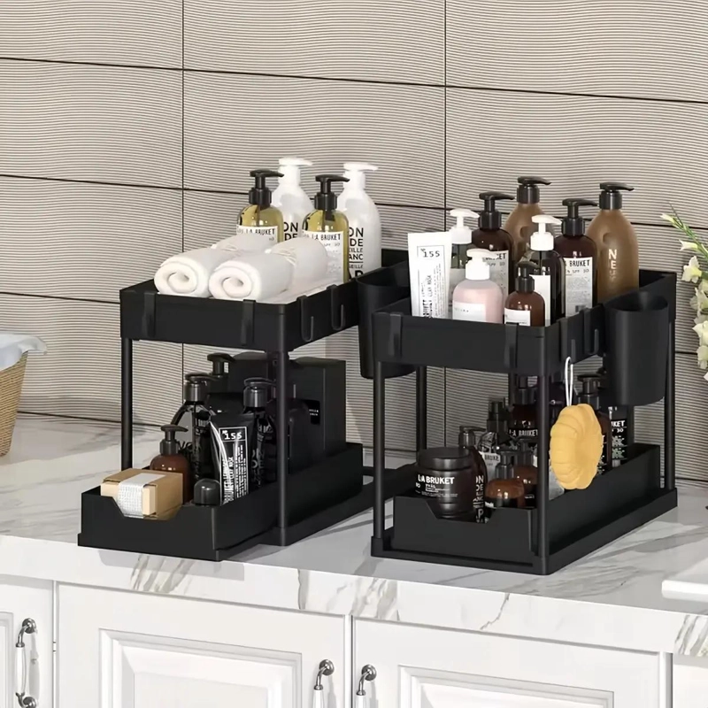 ORGANIZADOR DESLIZANTE PARA BAÑO Y COCINA CON CAJON - 6