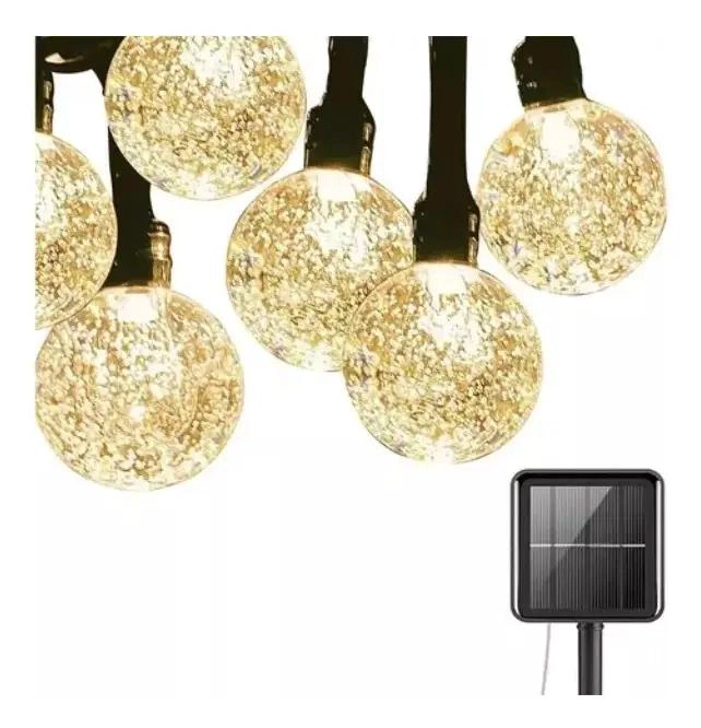 CADENA DE LUCES SOLARES DE 80 LED PARA JARDIN Y EVENTOS - 1
