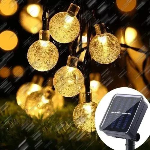 CADENA DE LUCES SOLARES DE 80 LED PARA JARDIN Y EVENTOS - 3