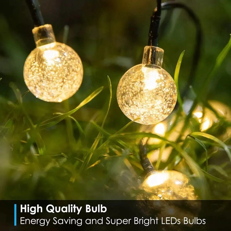 CADENA DE LUCES SOLARES DE 80 LED PARA JARDIN Y EVENTOS - 4