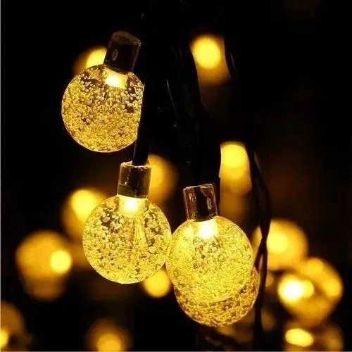 CADENA DE LUCES SOLARES DE 80 LED PARA JARDIN Y EVENTOS - 7