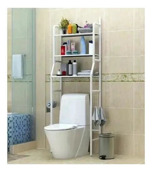 ESTANTE ORGANIZADOR DE BAÑO ARMABLE COLOR BLANCO - 2