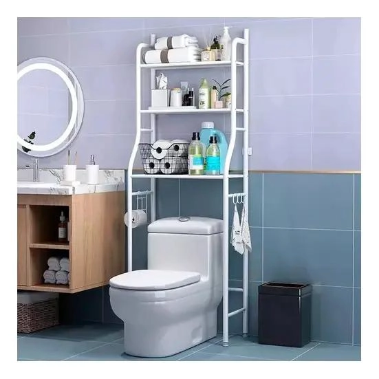 ESTANTE ORGANIZADOR DE BAÑO ARMABLE COLOR BLANCO - 3