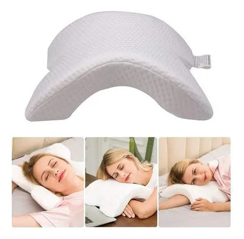 ALMOHADA CURVA ORTOPE DICA PARA CUELLO Y BRAZO EN COLOR BLANCO - 1