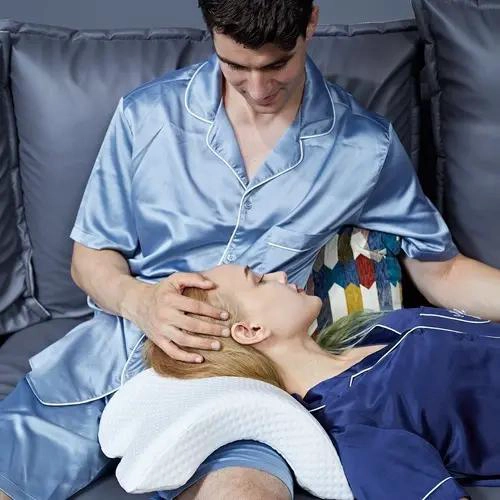 ALMOHADA CURVA ORTOPE DICA PARA CUELLO Y BRAZO EN COLOR BLANCO - 7