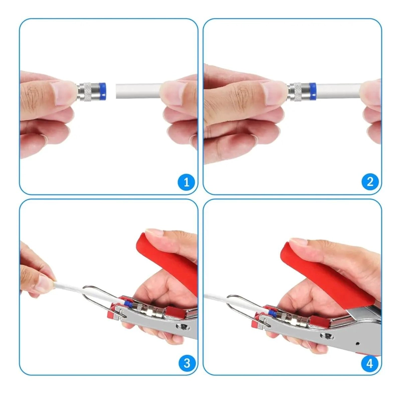 ALICATES PARA PRENSAR Y PELAR CABLES - 4