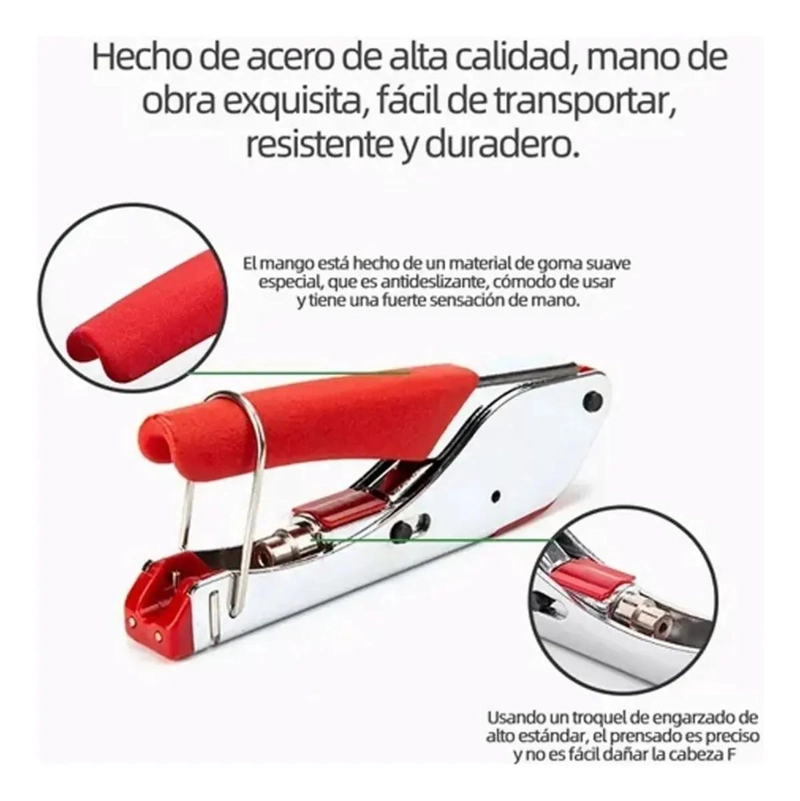 ALICATES PARA PRENSAR Y PELAR CABLES - 7