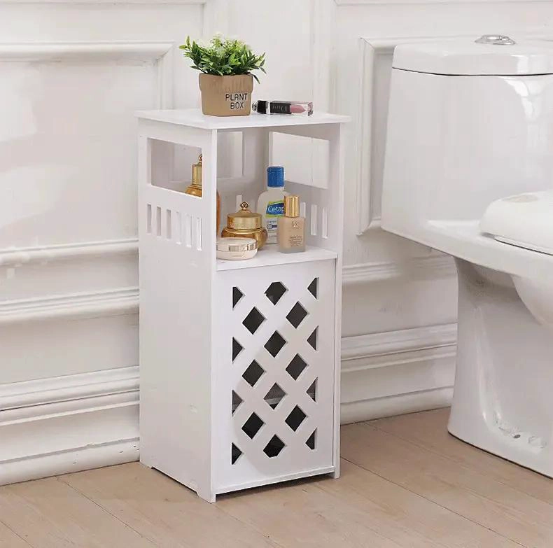 ESTANTE ORGANIZADOR BLANCO PARA BAÑO Y DORMITORIO CON 2 REPISAS - 10