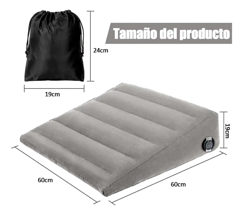ALMOHADA CUÑA INFLABLE MULTIFUNCIONAL PARA SOPORTE Y COMODIDAD - 2