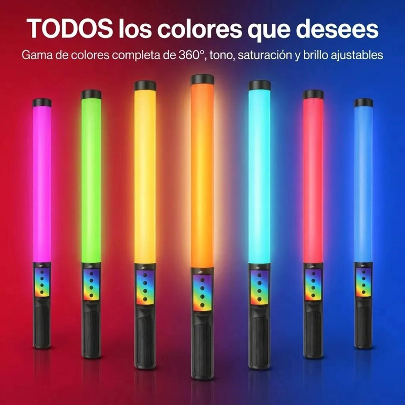 VARA LUMINOSA LED TUBO DE LUZ DE RELLENO NEGRA - 5
