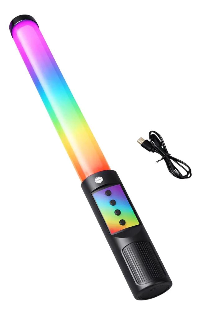VARA LUMINOSA LED TUBO DE LUZ DE RELLENO NEGRA - 9