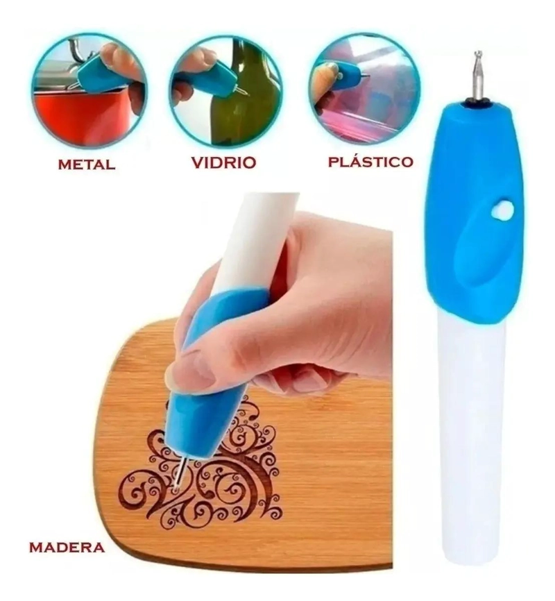 LAPIZ GRABADOR PORTATIL PARA METAL, PLASTICO, VIDRIO Y MADERA - 3