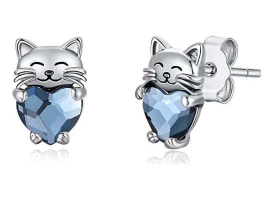 AROS DE PLATA 925 CON CRISTAL AUSTRIACO PARA MUJER - 1