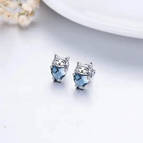 AROS DE PLATA 925 CON CRISTAL AUSTRIACO PARA MUJER - 3