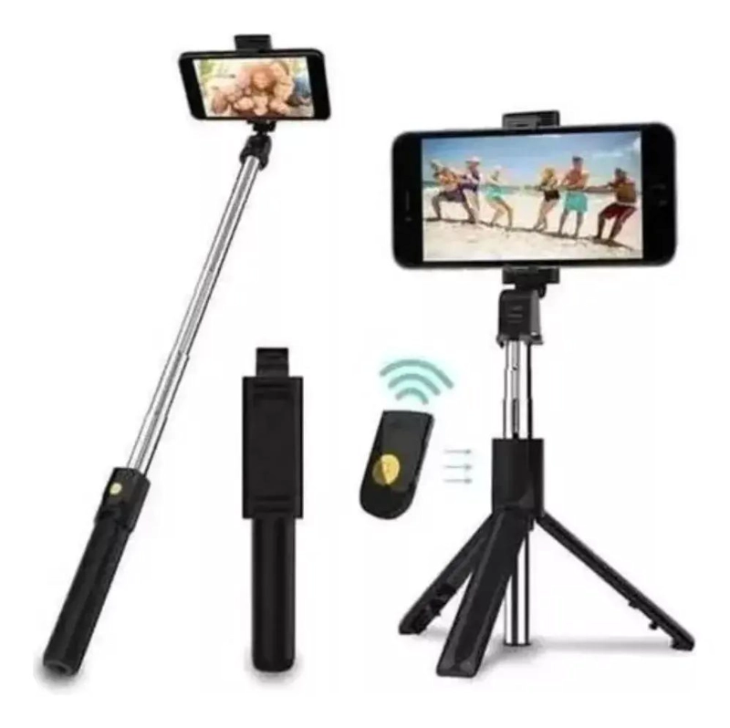 PALO SELFIE TRIPODE BLUETOOTH CON CONTROL REMOTO PLEGABLE - 2