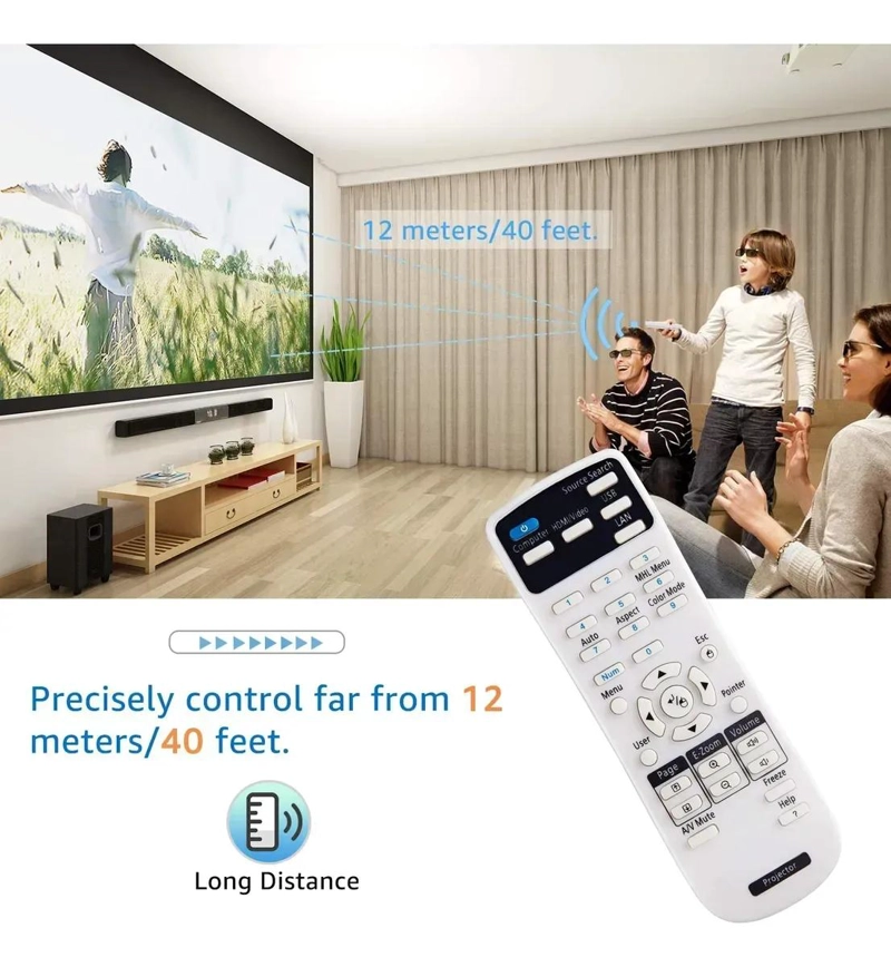 CONTROL REMOTO UNIVERSAL PARA PROYECTORES EPSON DE ALTA CALIDAD - 3