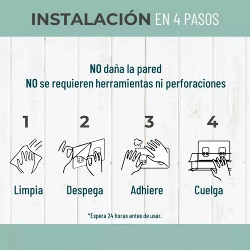 SET DE 2 CANASTILLOS DE ACERO INOXIDABLE PARA DUCHA - 8