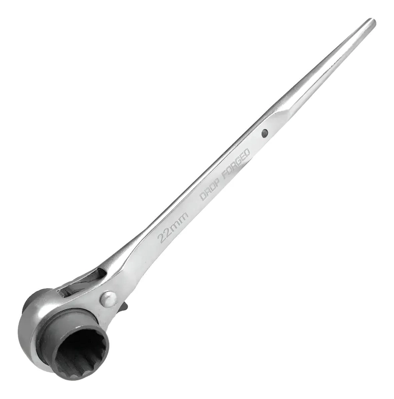 LLAVE CARRACA ACODADA PARA ANDAMIOS 19 MM Y 22 MM - 1