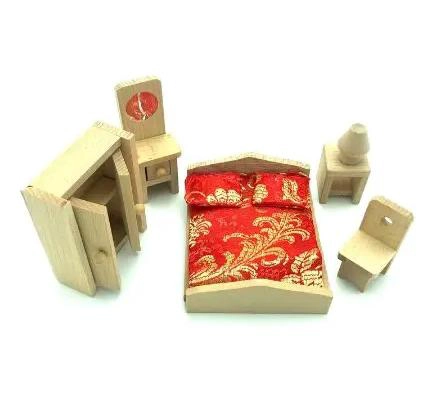 MUEBLE MINIATURA DE DORMITORIO PARA JUGUETES - 2