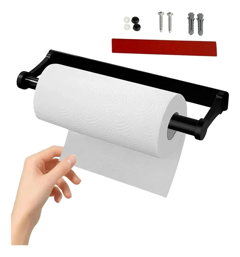 SOPORTE DE ACERO INOXIDABLE PARA TOALLAS DE PAPEL DE COCINA - 1