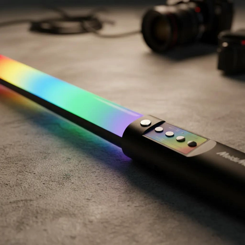 BARRA DE LUZ LED RGB RECARGABLE DE 49 CM PARA FOTOGRAFIA - 3