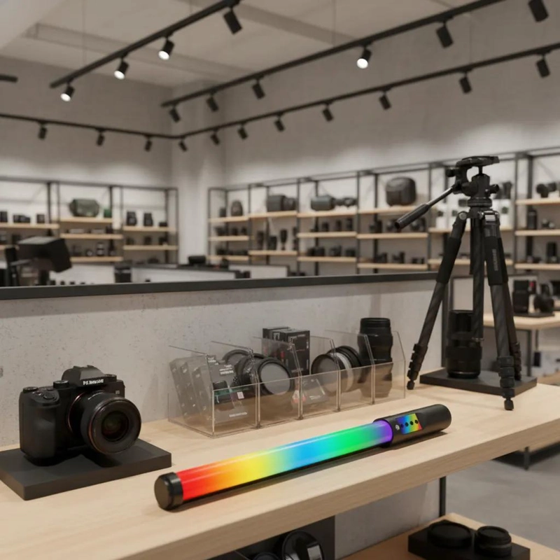 BARRA DE LUZ LED RGB RECARGABLE DE 49 CM PARA FOTOGRAFIA - 6