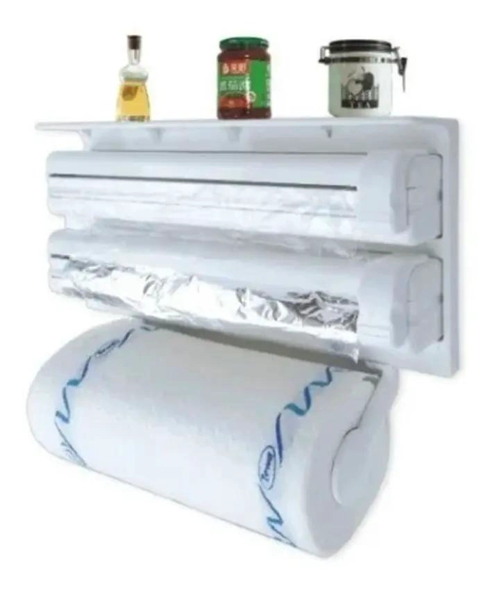 DISPENSADOR TRIPLE DE PAPEL ALUMINIO PARA COCINA - 2